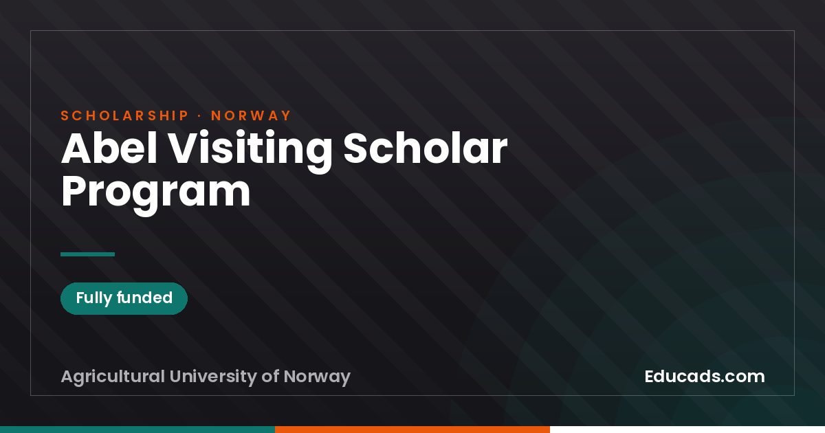 Abel Visiting Scholar Program scholarship