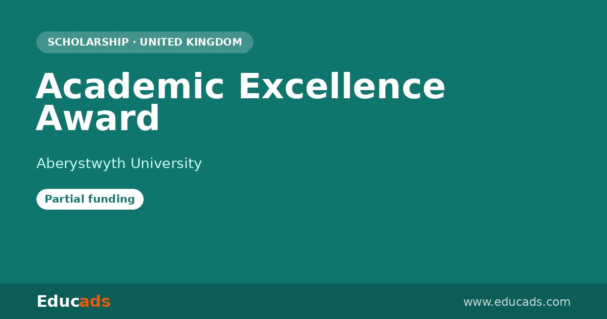 Academic Excellence Award scholarship