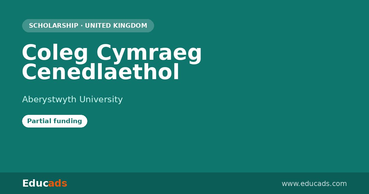 Coleg Cymraeg Cenedlaethol scholarship