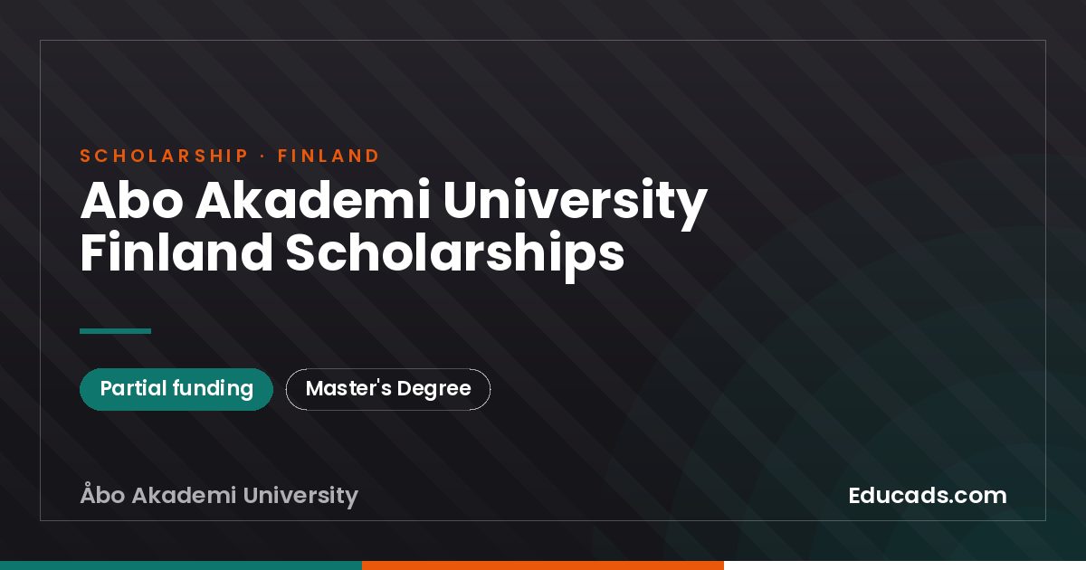 Abo Akademi University Finland Scholarships scholarship
