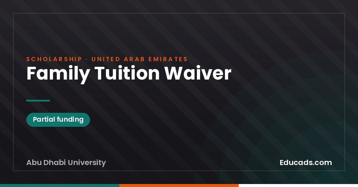 Family Tuition Waiver scholarship