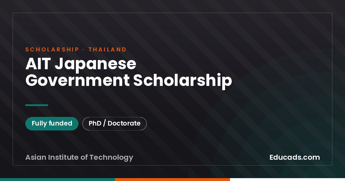 AIT Japanese Government Scholarship scholarship