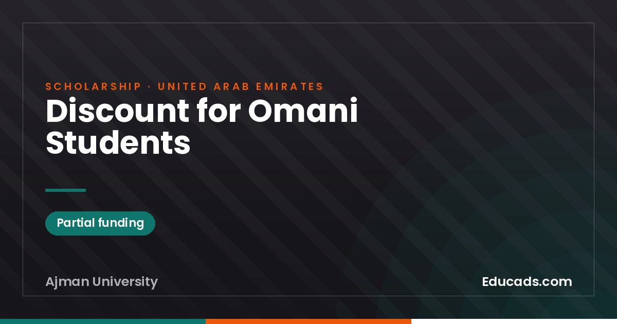 Discount for Omani Students scholarship