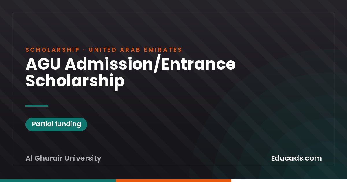AGU Admission/Entrance Scholarship scholarship
