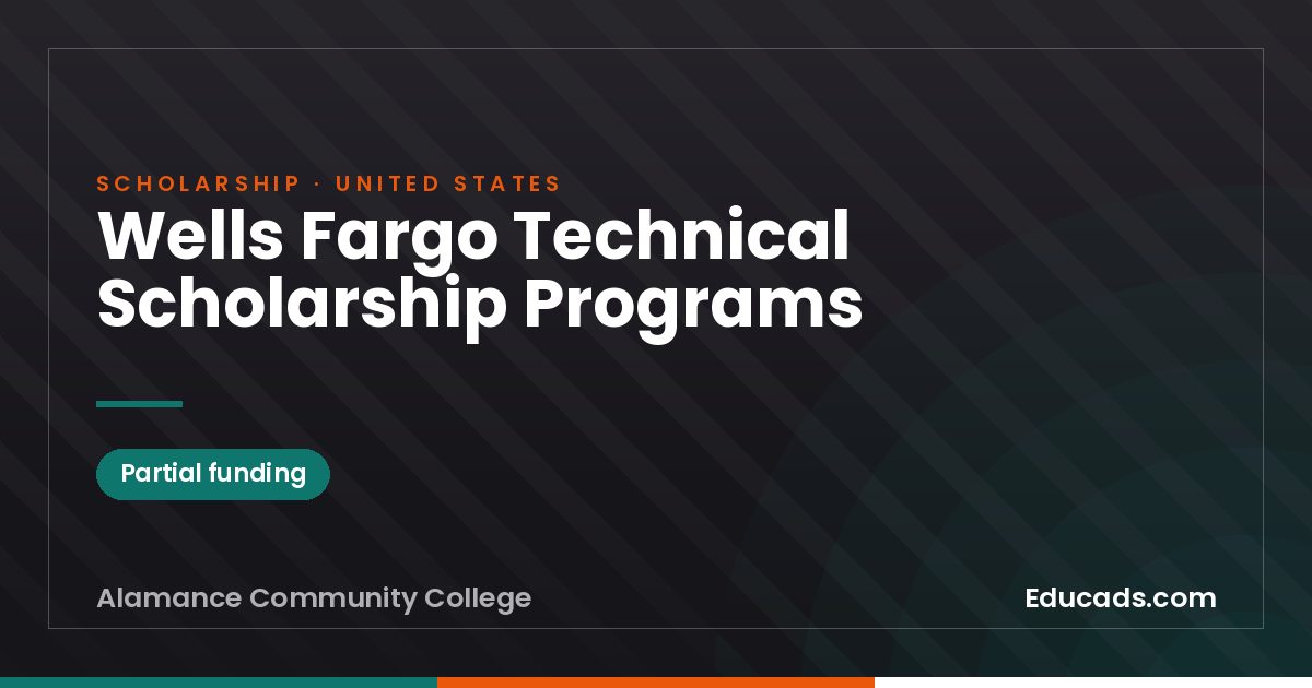 Wells Fargo Technical Scholarship Programs scholarship