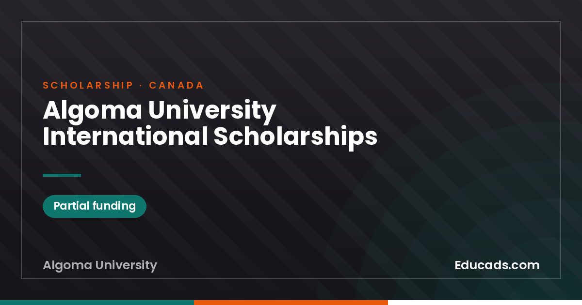 Algoma University International Scholarships scholarship