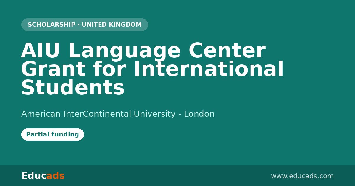 AIU Language Center Grant for International Students scholarship