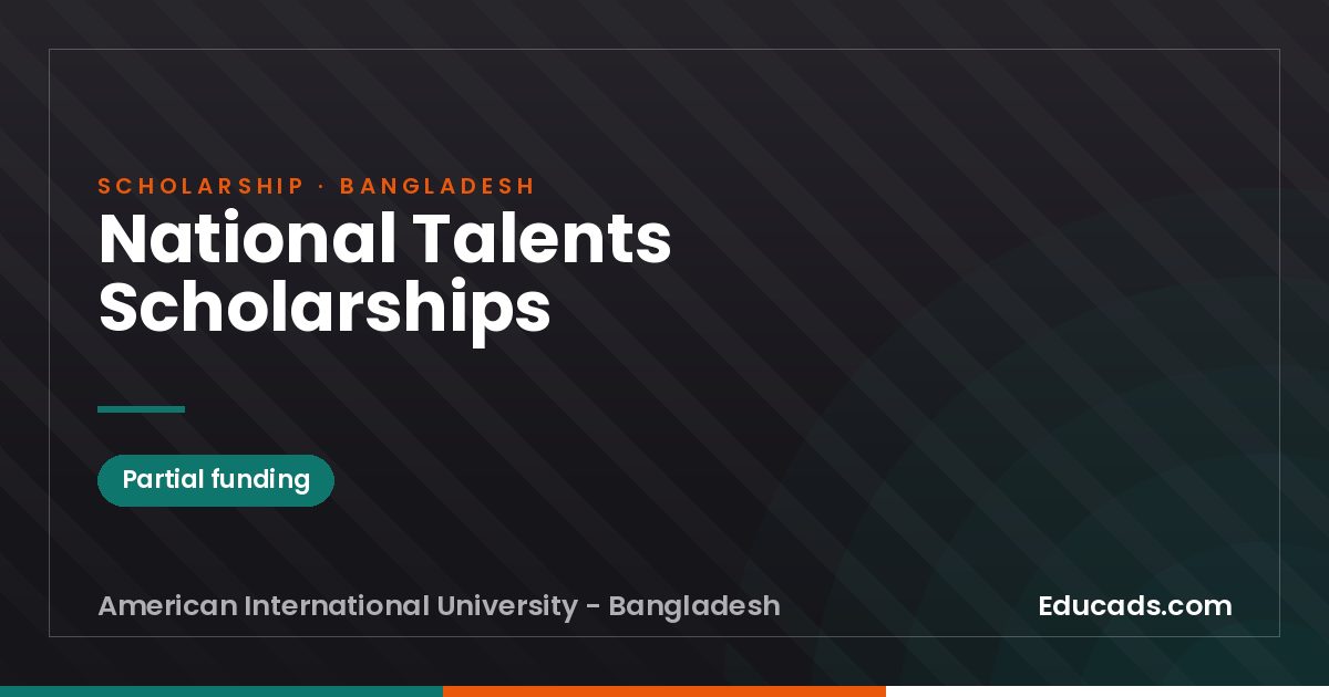 National Talents Scholarships scholarship