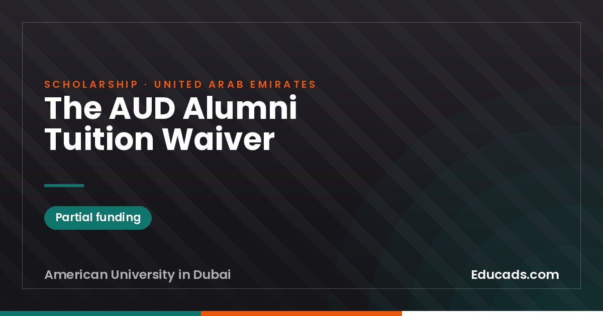 The AUD Alumni Tuition Waiver scholarship
