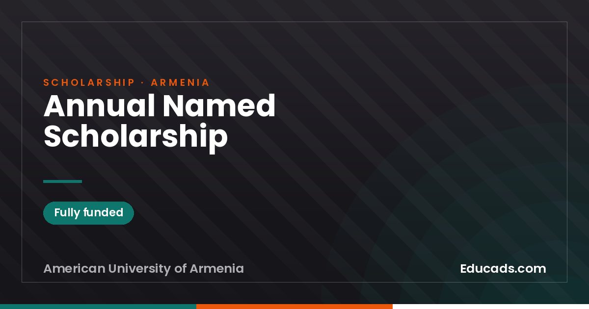 Annual Named Scholarship scholarship