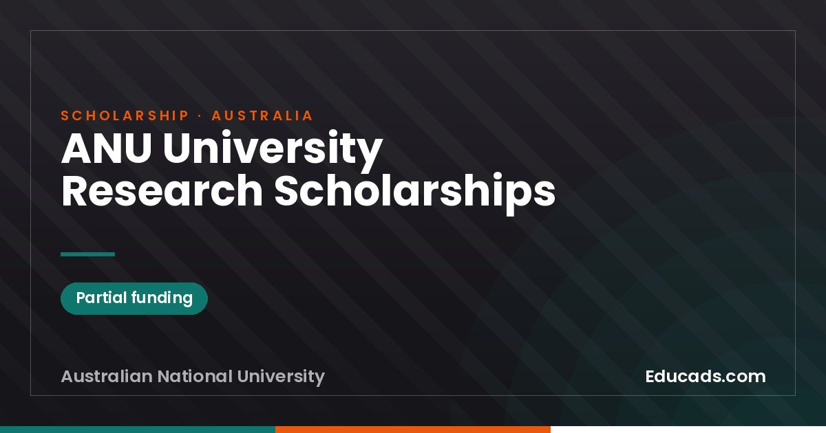 ANU University Research Scholarships scholarship