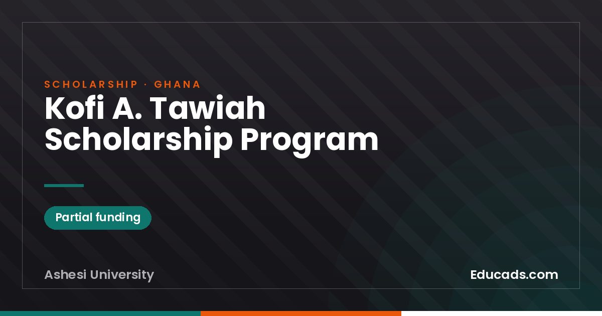 Kofi A. Tawiah Scholarship Program scholarship