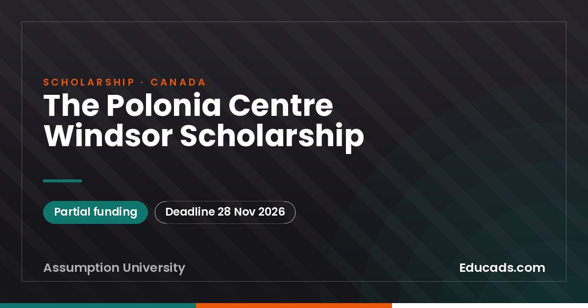 The Polonia Centre Windsor Scholarship scholarship