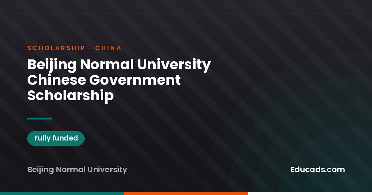 Beijing Normal University Chinese Government Scholarship scholarship