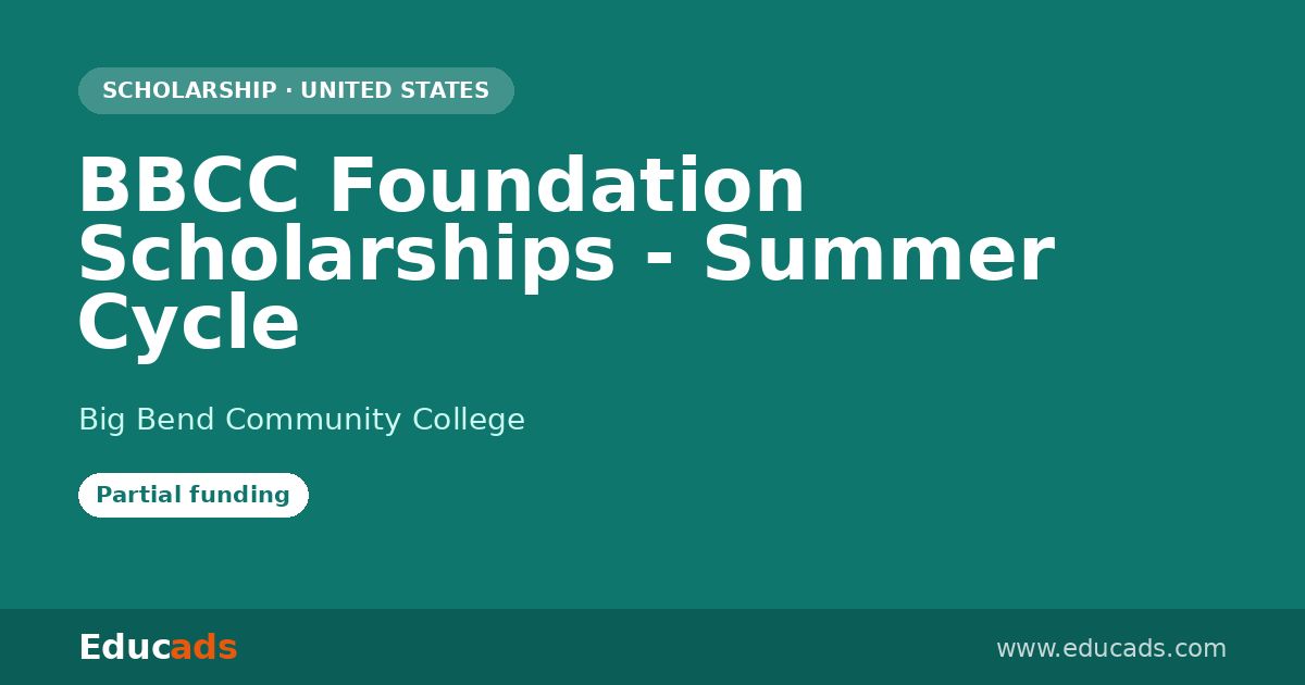 BBCC Foundation Scholarships - Summer Cycle scholarship