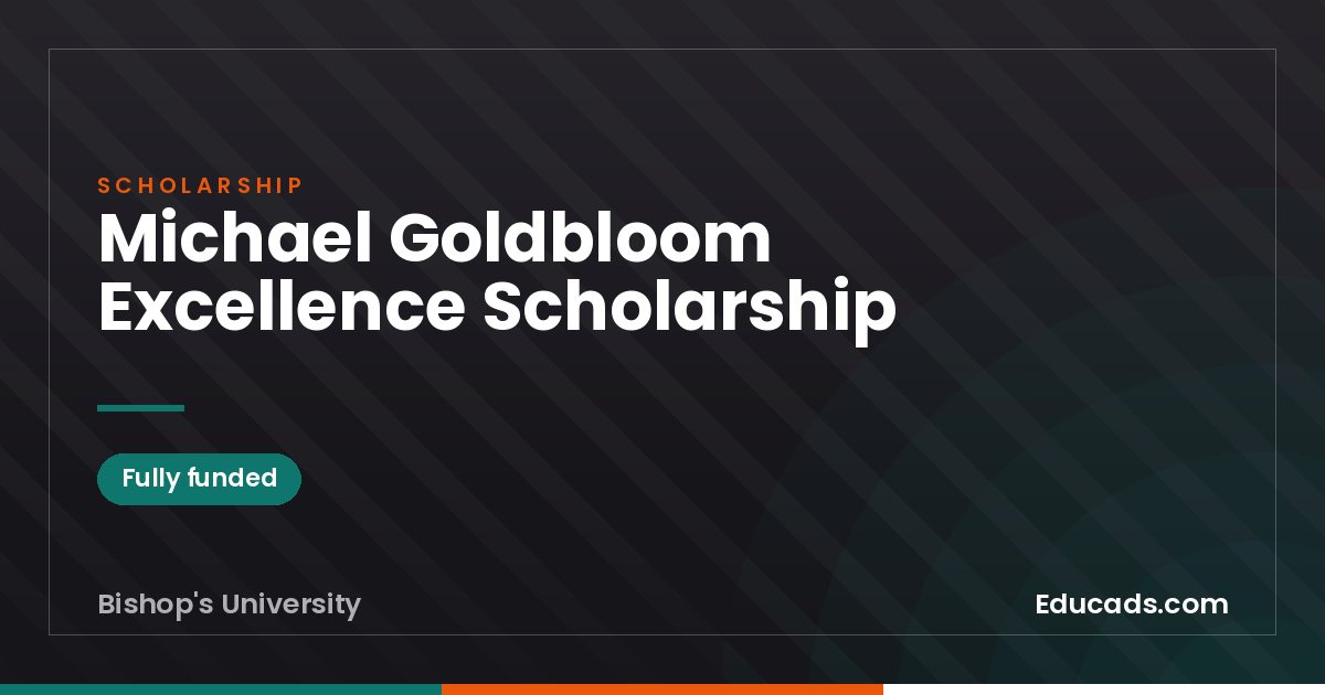 Michael Goldbloom Excellence Scholarship scholarship