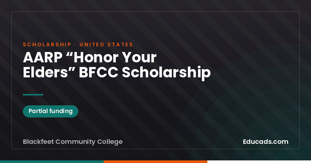 AARP “Honor Your Elders” BFCC Scholarship scholarship