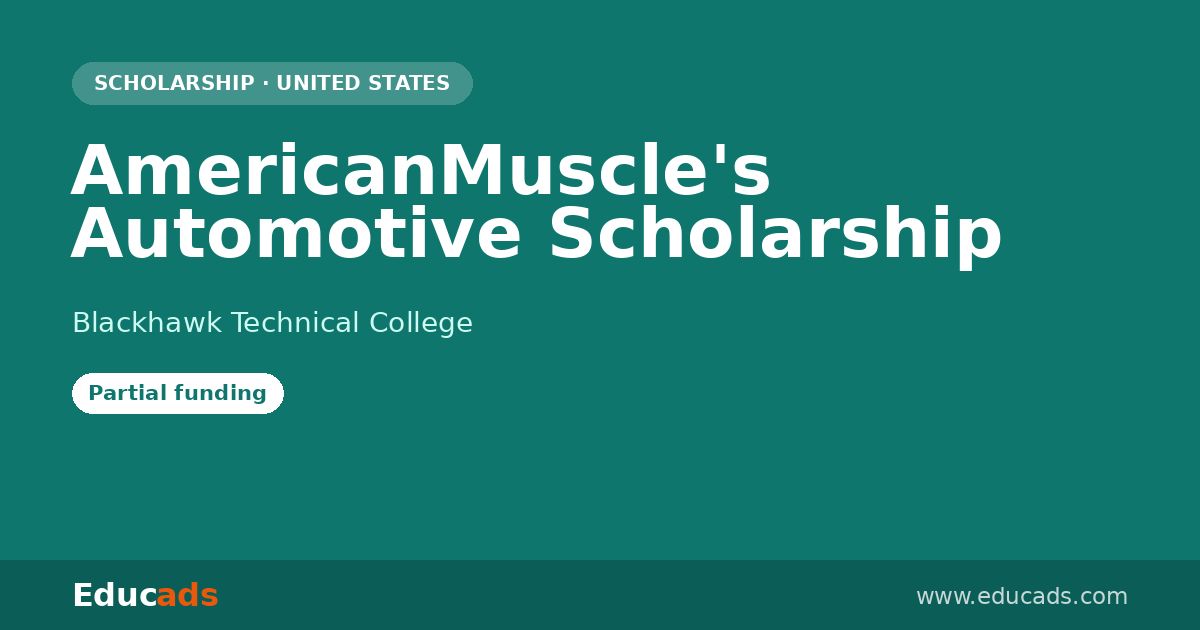 AmericanMuscle's Automotive Scholarship scholarship