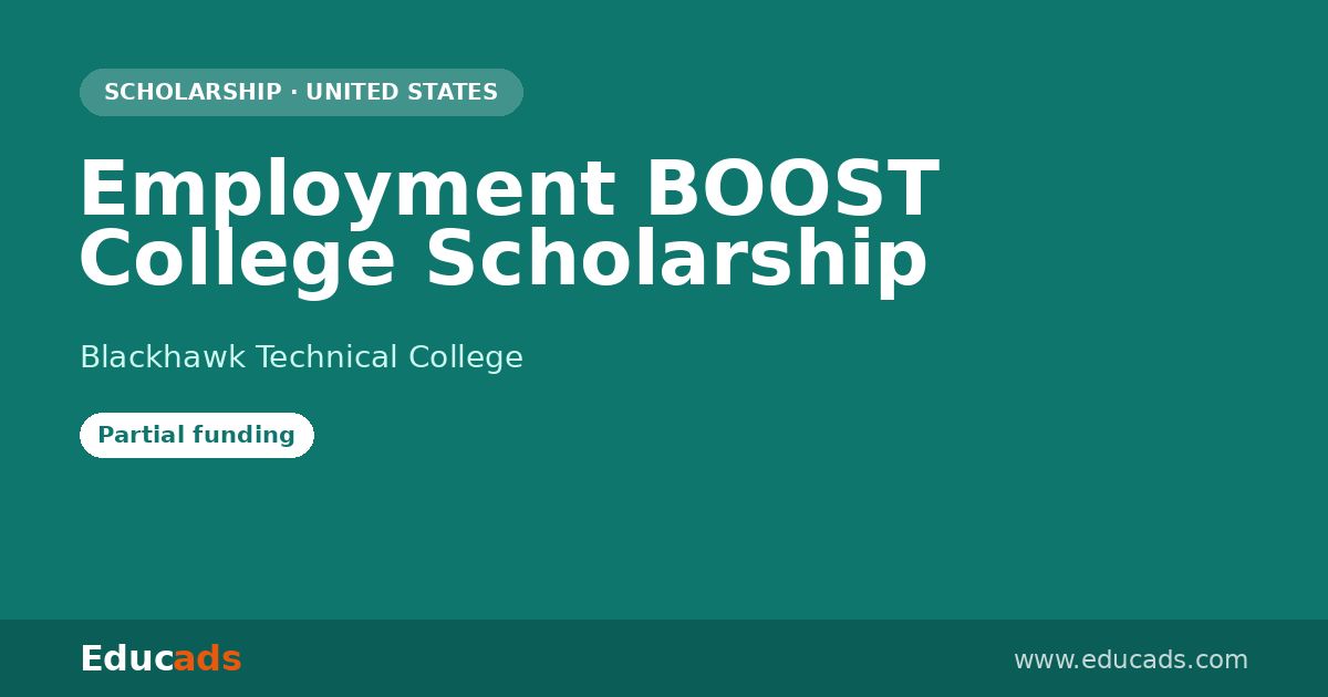 Employment BOOST College Scholarship scholarship