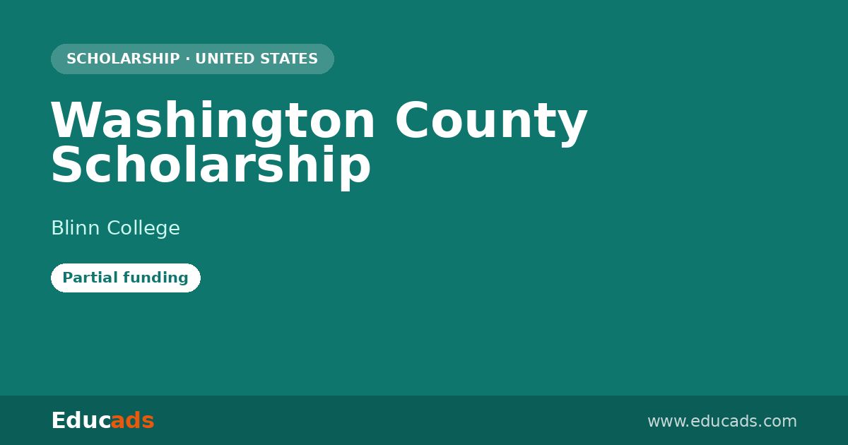 Washington County Scholarship scholarship