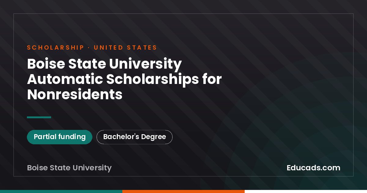 Boise State University Automatic Scholarships for Nonresidents scholarship