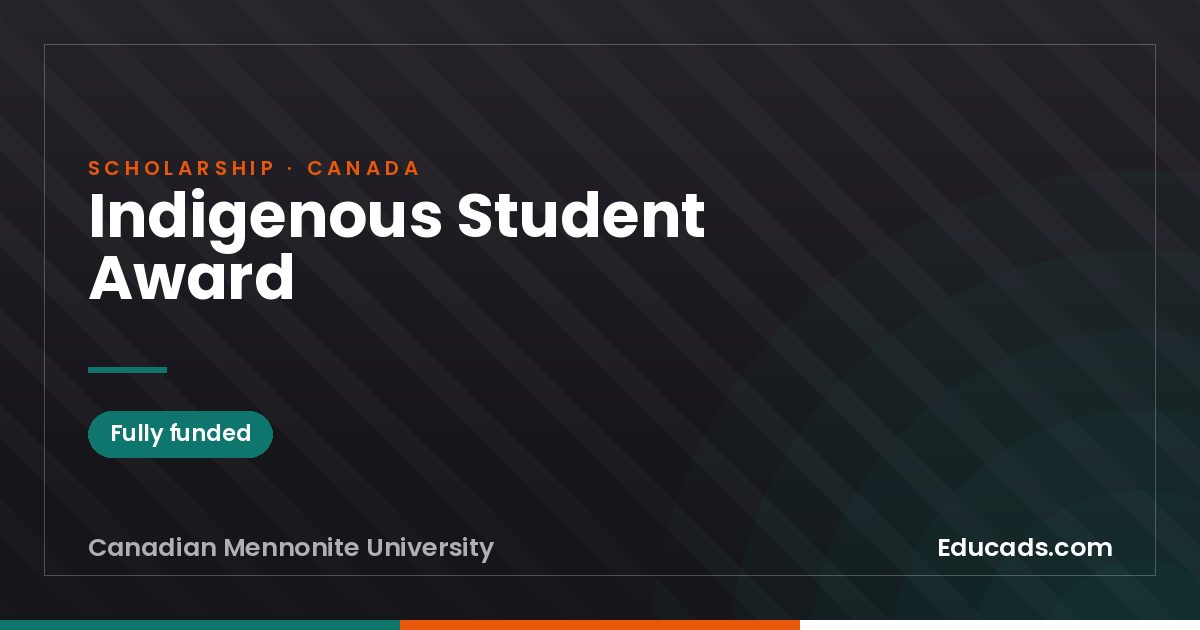 Indigenous Student Award scholarship