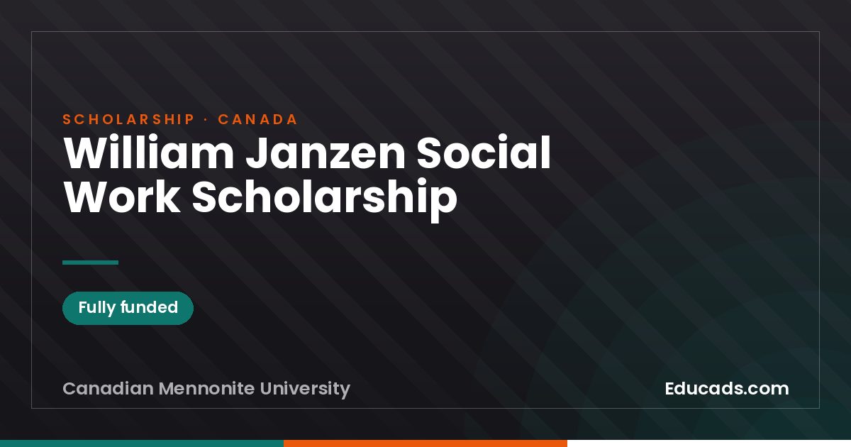 William Janzen Social Work Scholarship scholarship