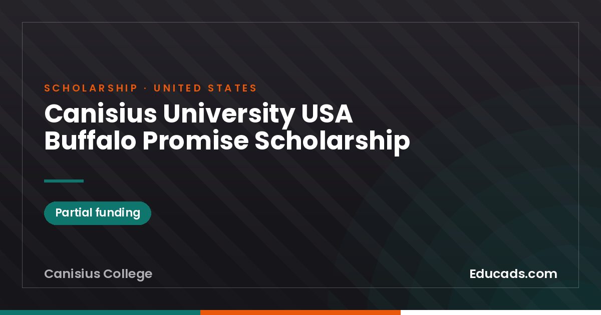 Canisius University USA Buffalo Promise Scholarship scholarship