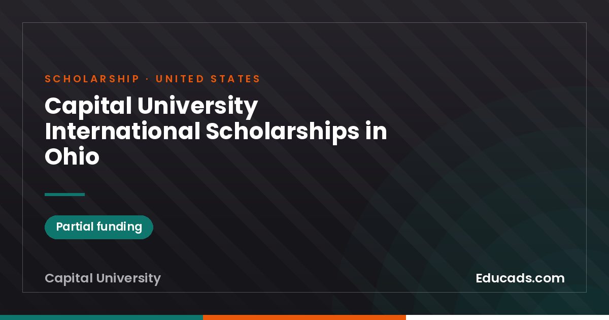 Capital University International Scholarships in Ohio scholarship