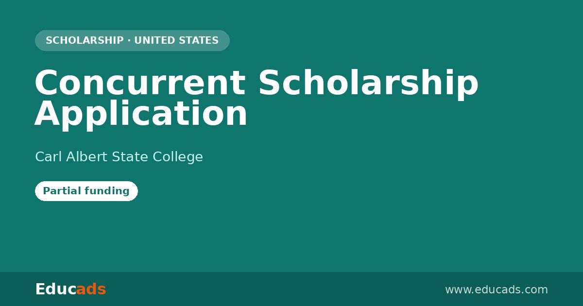 Concurrent Scholarship Application scholarship