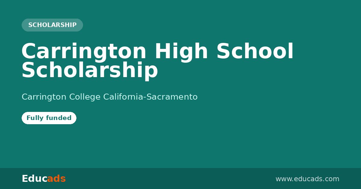 Carrington High School Scholarship scholarship