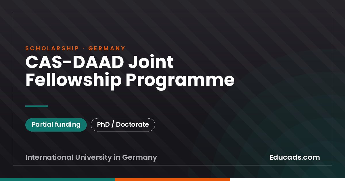 CAS-DAAD Joint Fellowship Programme scholarship