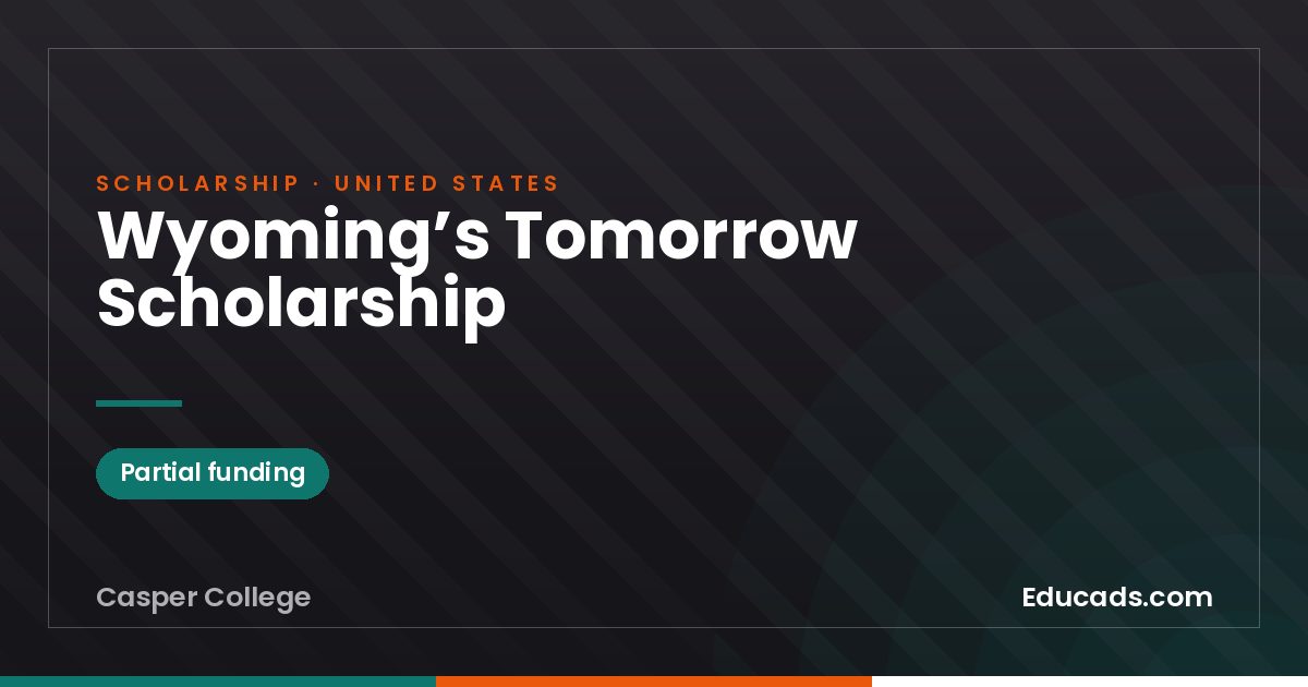 Wyoming’s Tomorrow Scholarship scholarship