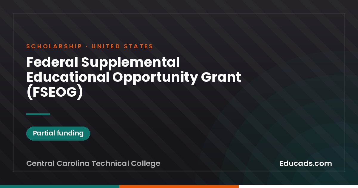 Federal Supplemental Educational Opportunity Grant (FSEOG) scholarship