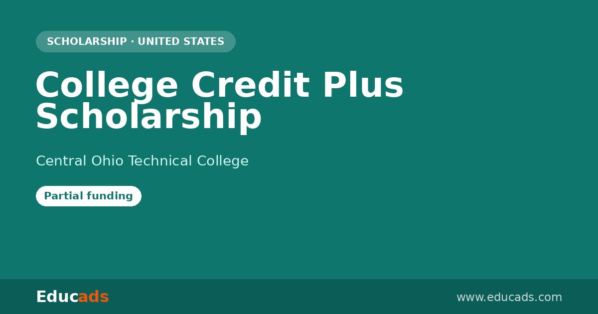 College Credit Plus Scholarship scholarship