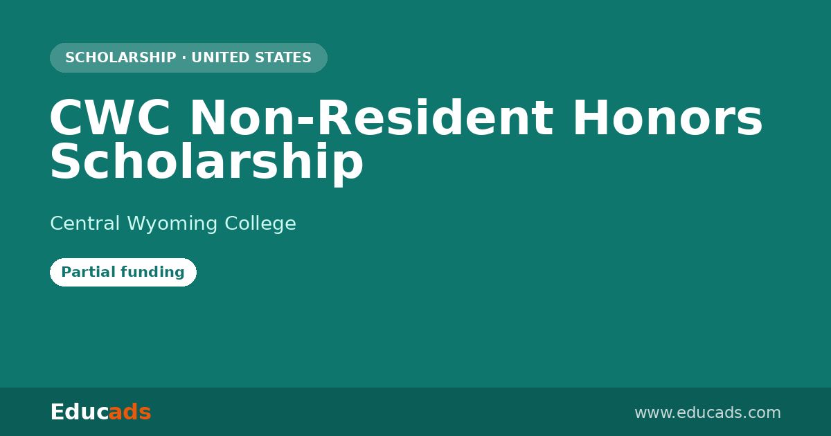 CWC Non-Resident Honors Scholarship scholarship