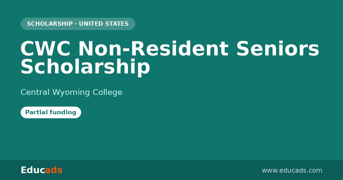 CWC Non-Resident Seniors Scholarship scholarship