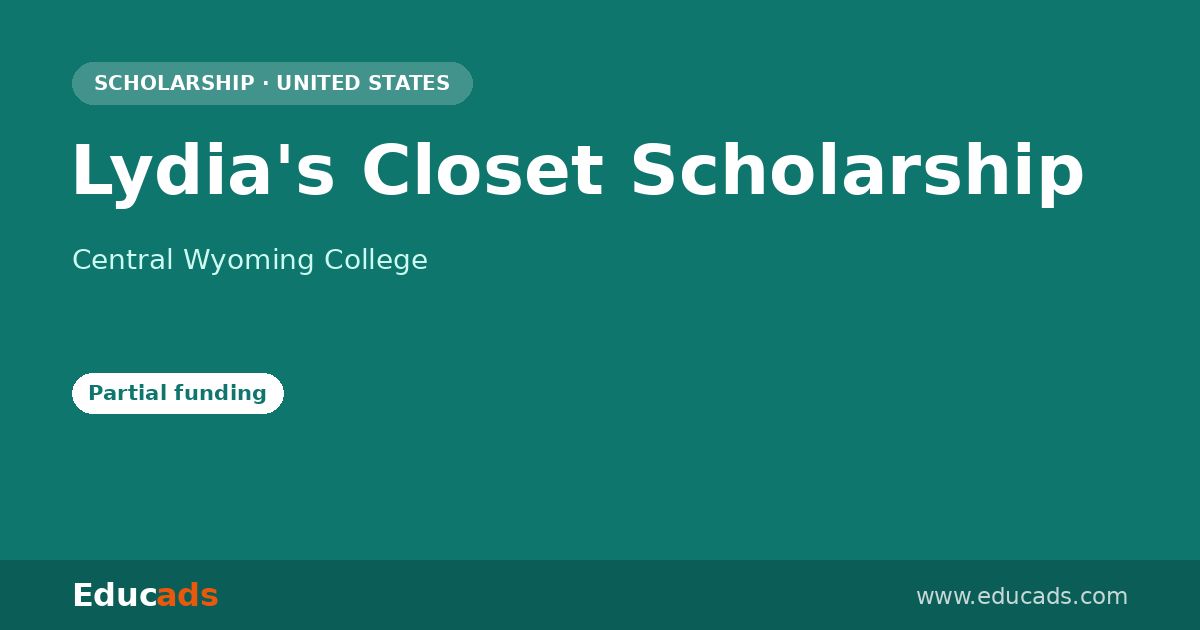 Lydia's Closet Scholarship scholarship