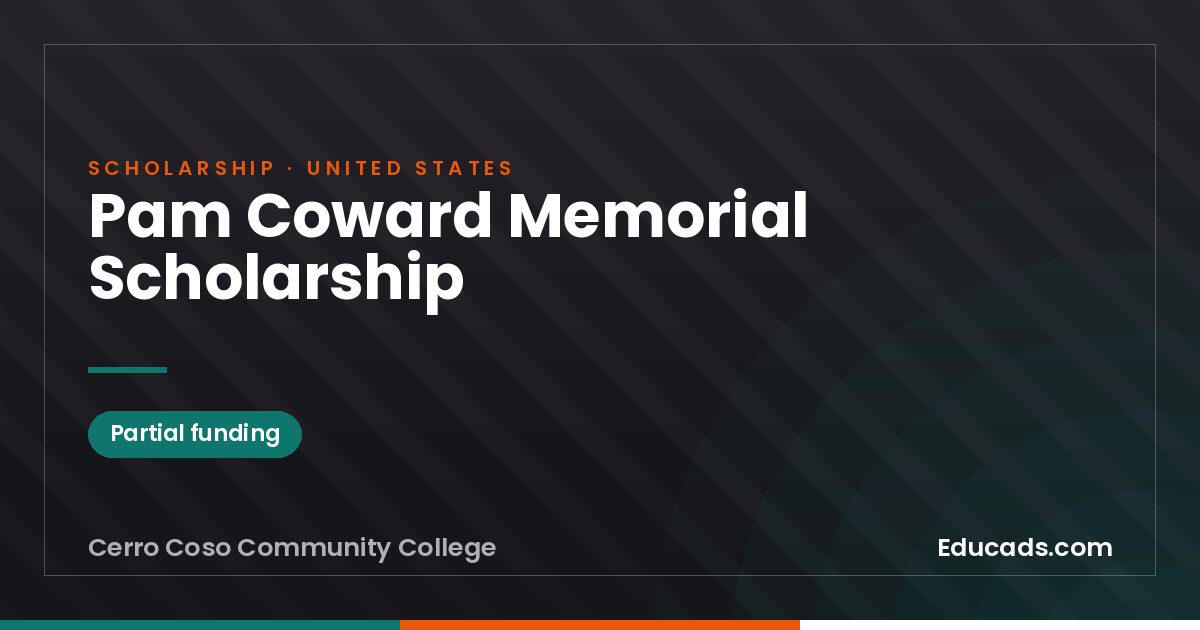 Pam Coward Memorial Scholarship scholarship