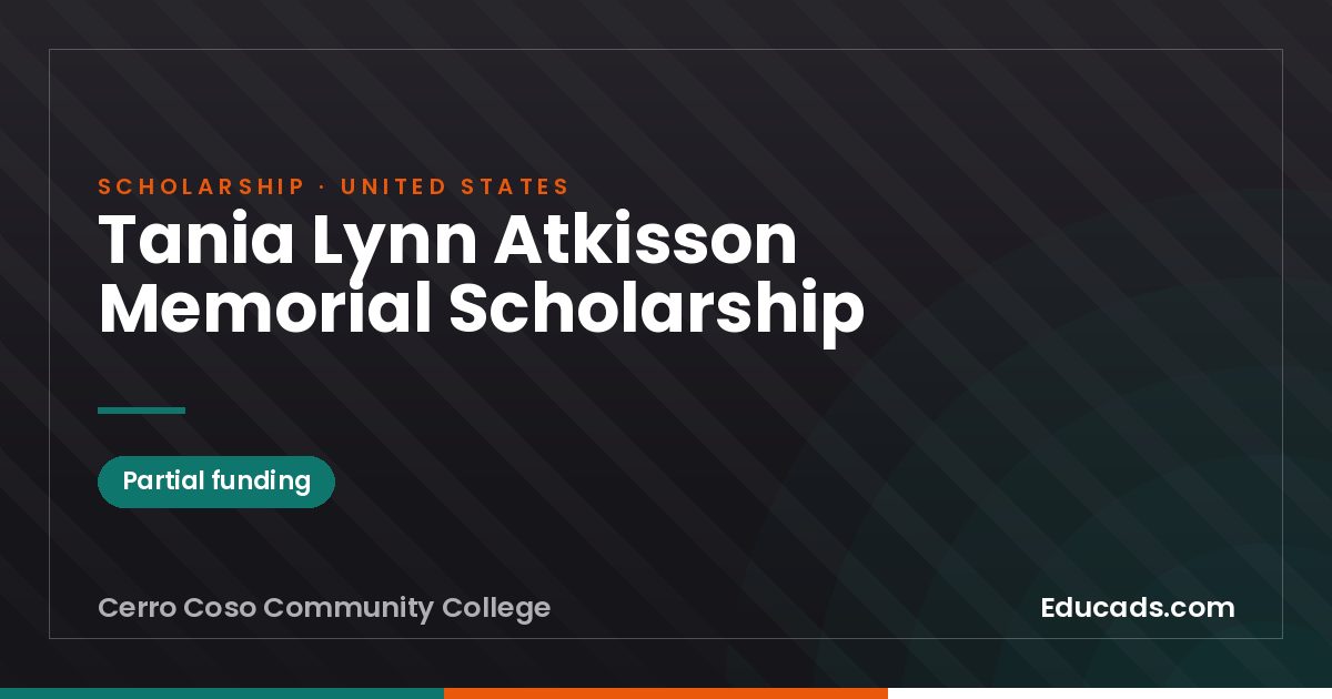 Tania Lynn Atkisson Memorial Scholarship scholarship