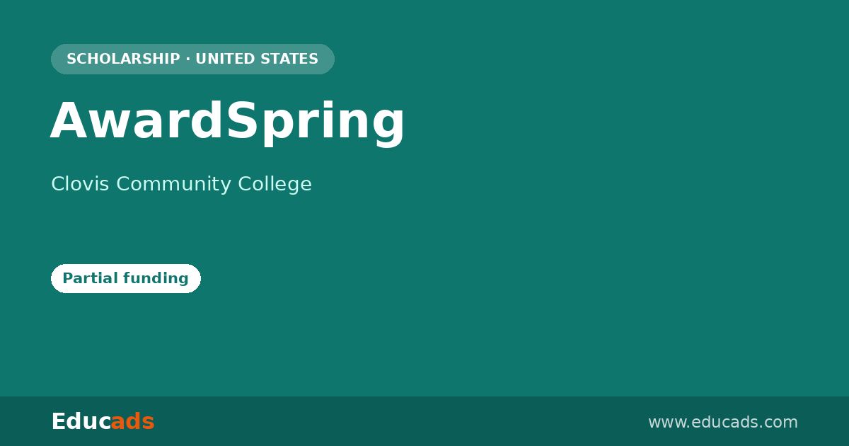 AwardSpring scholarship