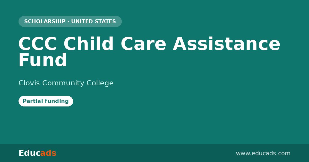 CCC Child Care Assistance Fund scholarship