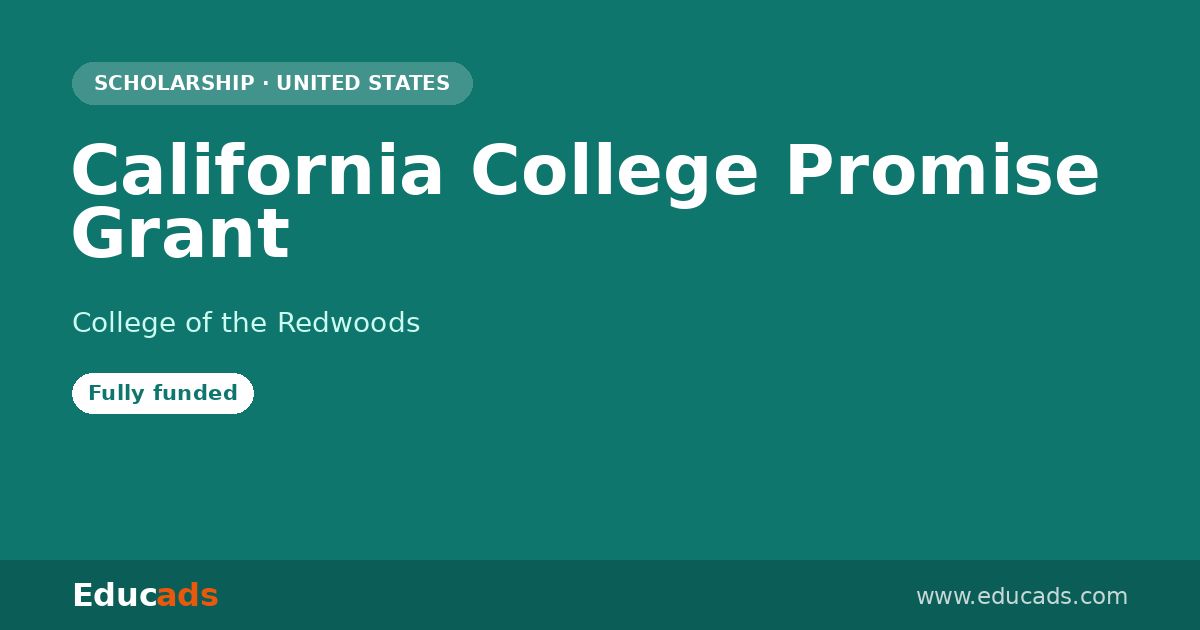 California College Promise Grant scholarship