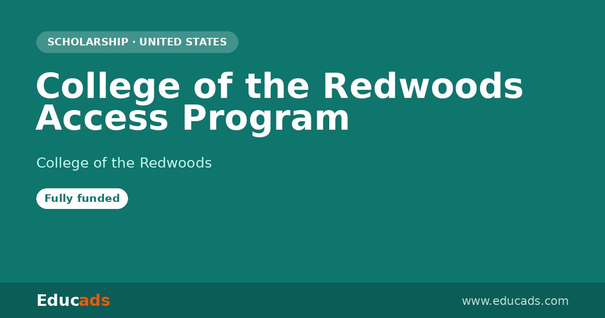 College of the Redwoods Access Program scholarship