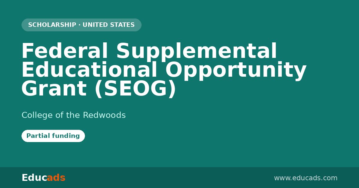 Federal Supplemental Educational Opportunity Grant (SEOG) scholarship