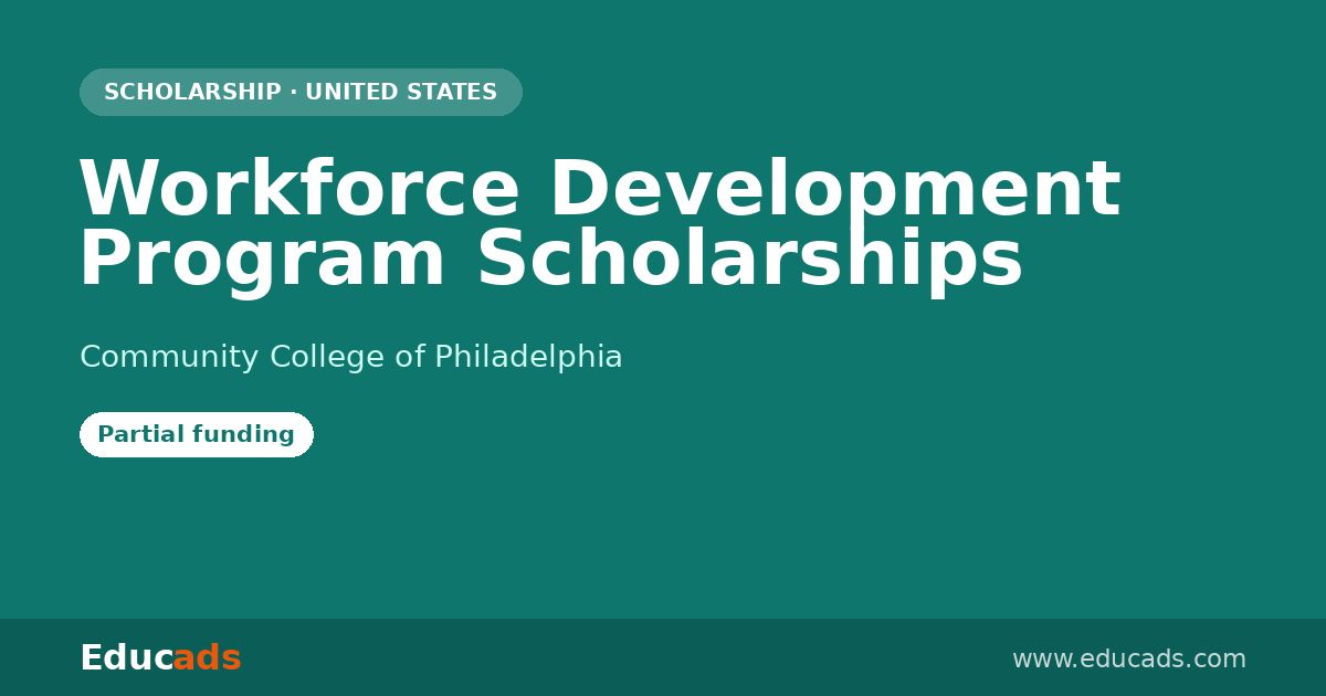 Workforce Development Program Scholarships scholarship