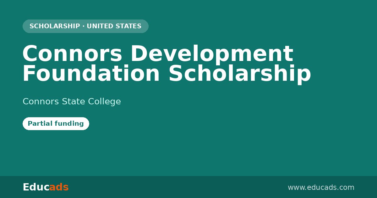 Connors Development Foundation Scholarship scholarship