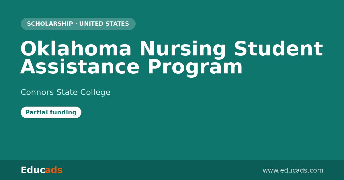 Oklahoma Nursing Student Assistance Program scholarship