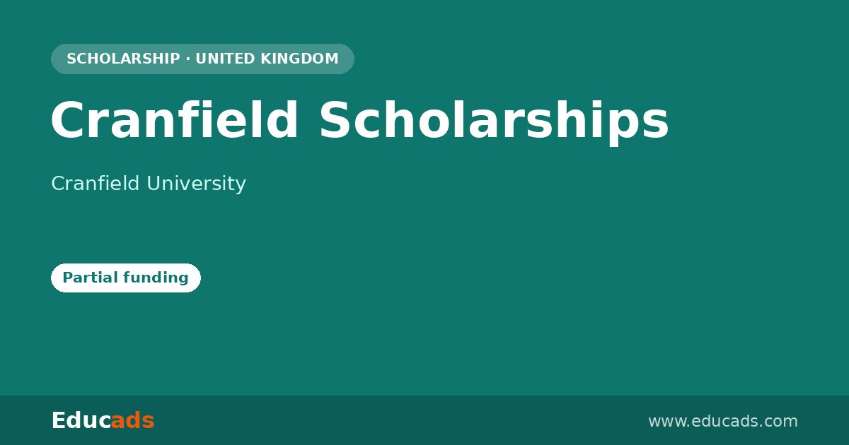 Cranfield Scholarships scholarship