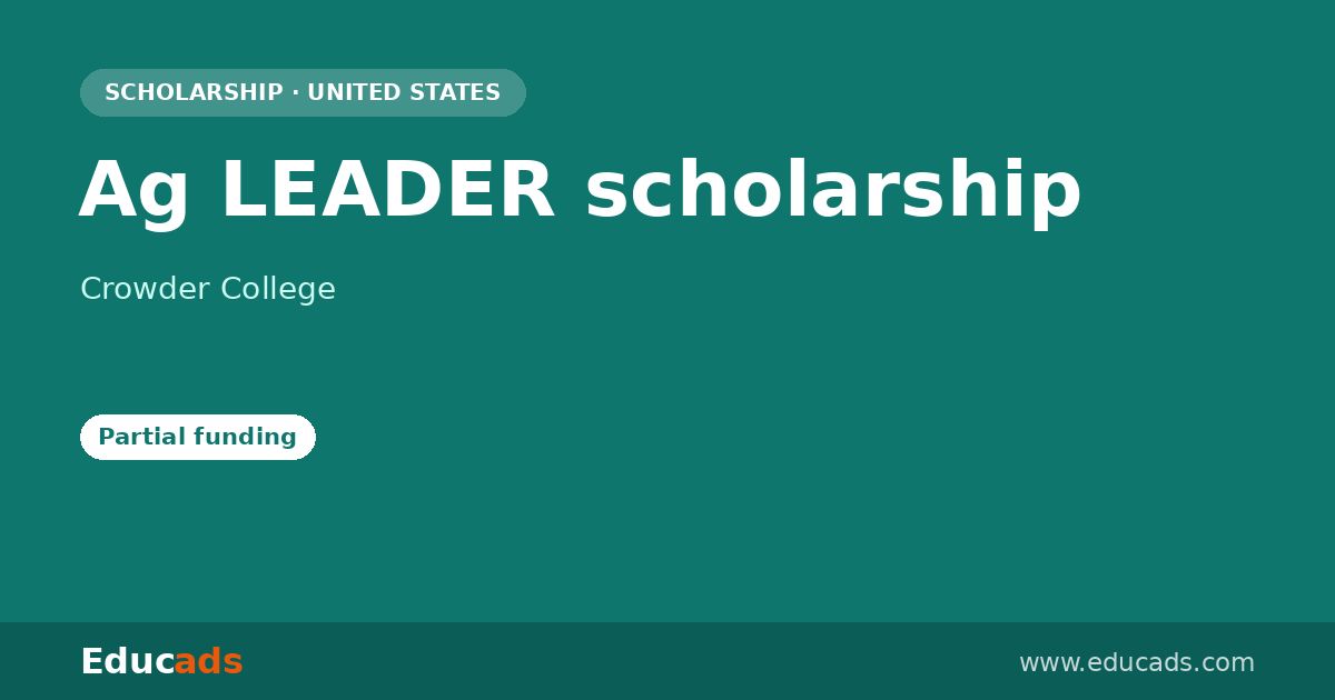 Ag LEADER scholarship scholarship